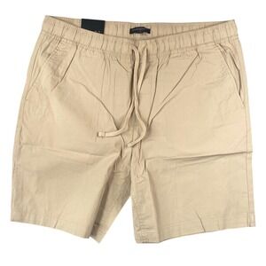 Banana Republic Deck Shorts Mens XL Stinson Tan Sand Khaki Drawstring Casual NWT